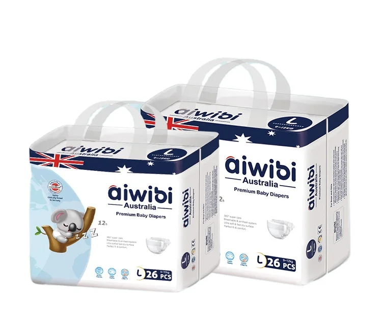 AIWIBI baby diapers pant diapers imported Japanese SAP high absorbent super dry baby pant diaper factory in China