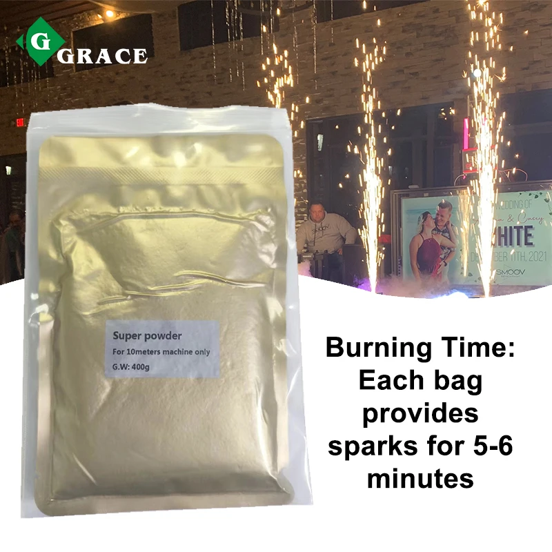 Igracelite 400g Titanium Ti Powder For Cold Spark Machine For 1700W Outdoor Waterproof Cold Spark Machine