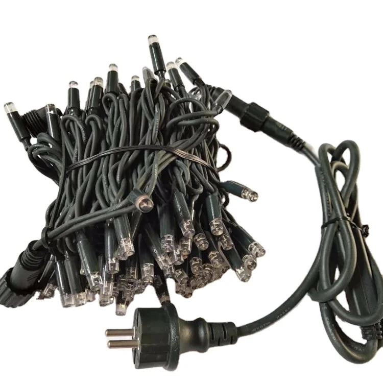 Add to CompareShare outdoor use lightchain 100LED 10m green wire warm white colour christmas lighting