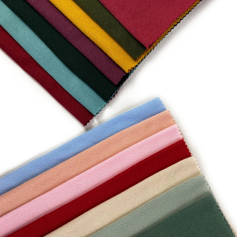 ANGORAS AMERICANA telas textile poly sp PD angora brushed hacci knitting solid fabric for winter season