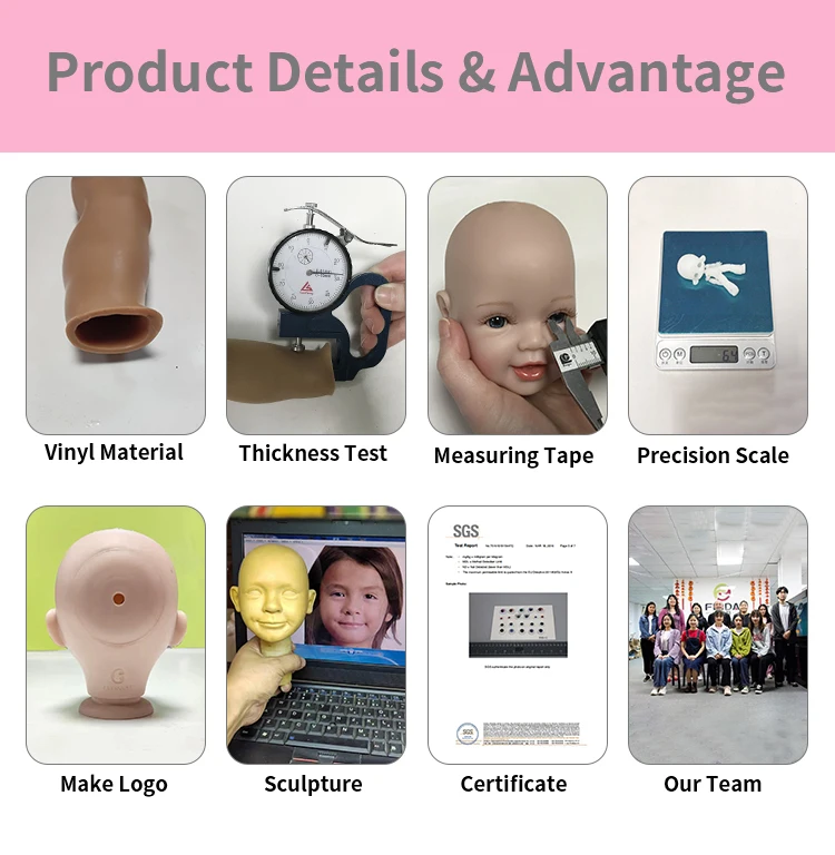 2024 new design silicone reborn baby dolls molds make lifelike reborn baby dolls girl