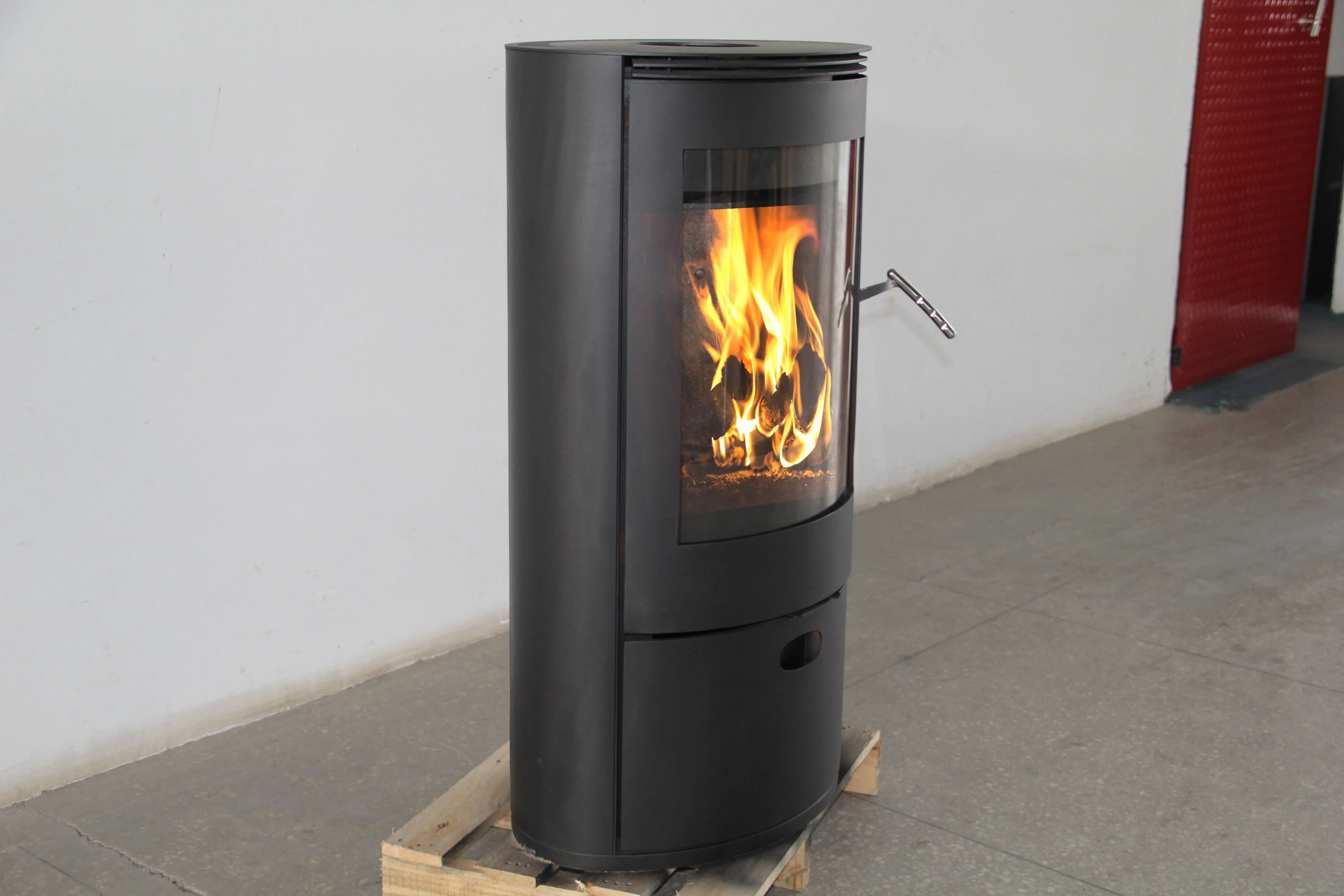 New household wood fireplace heating stove clean-burning stove WM-212 with circular glass