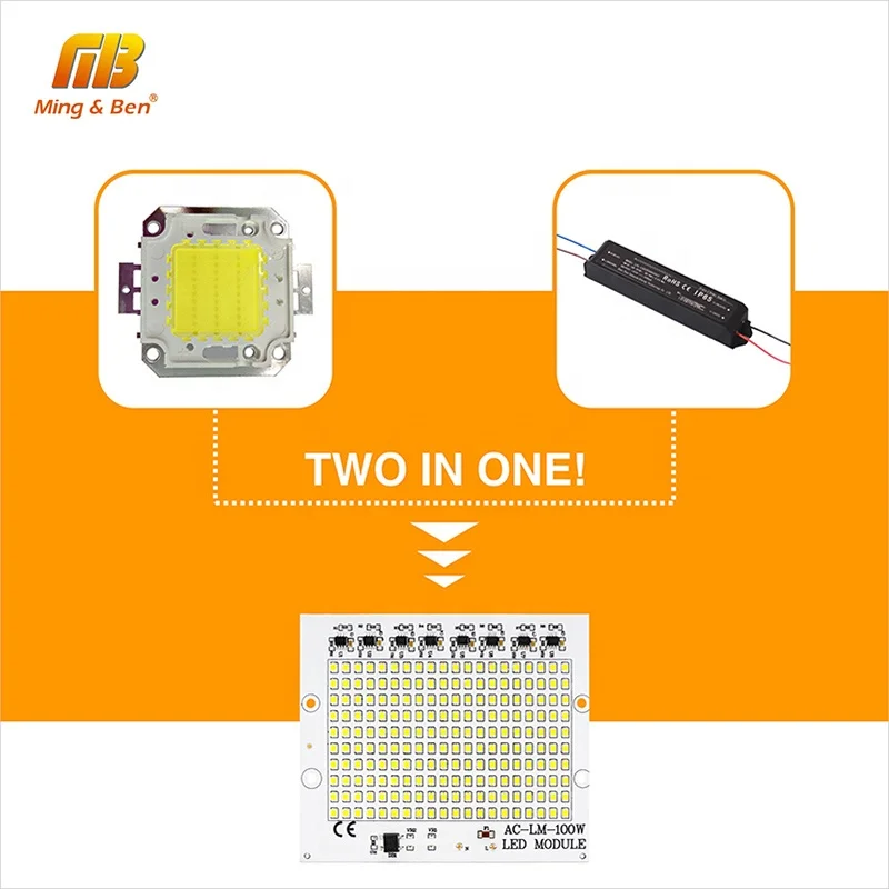 SMD 2835 Chip 100W 50W 30W 20W 10W Flood Light Beads Led SMD Floodlight Lamp DIY for Outdoor Lighting Spotlight