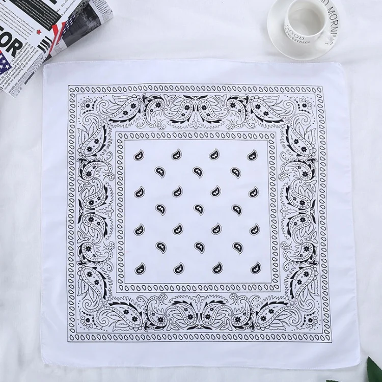 Wholesale Cheap Multifunctional Soft Sport Custom Paisley Organic Cotton Bandana For Sale