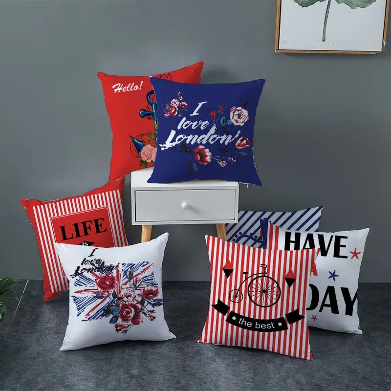 New British style embrace pillowcase European style household goods British scenery office sofa cushion waist pillowcase