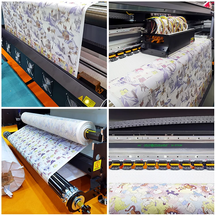 Inktime high quality 1.9m large format digital textile dye sublimation printer I3200/4720/XP600 sublimation plotter