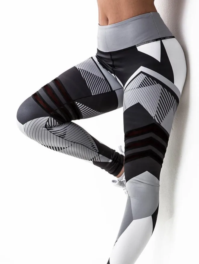 Hot Sell Golden Printing Sport Leggings Yoga Pants Gym Wear Yoga Leggings for women Fitness Feminina Ropa Deportiva Muje