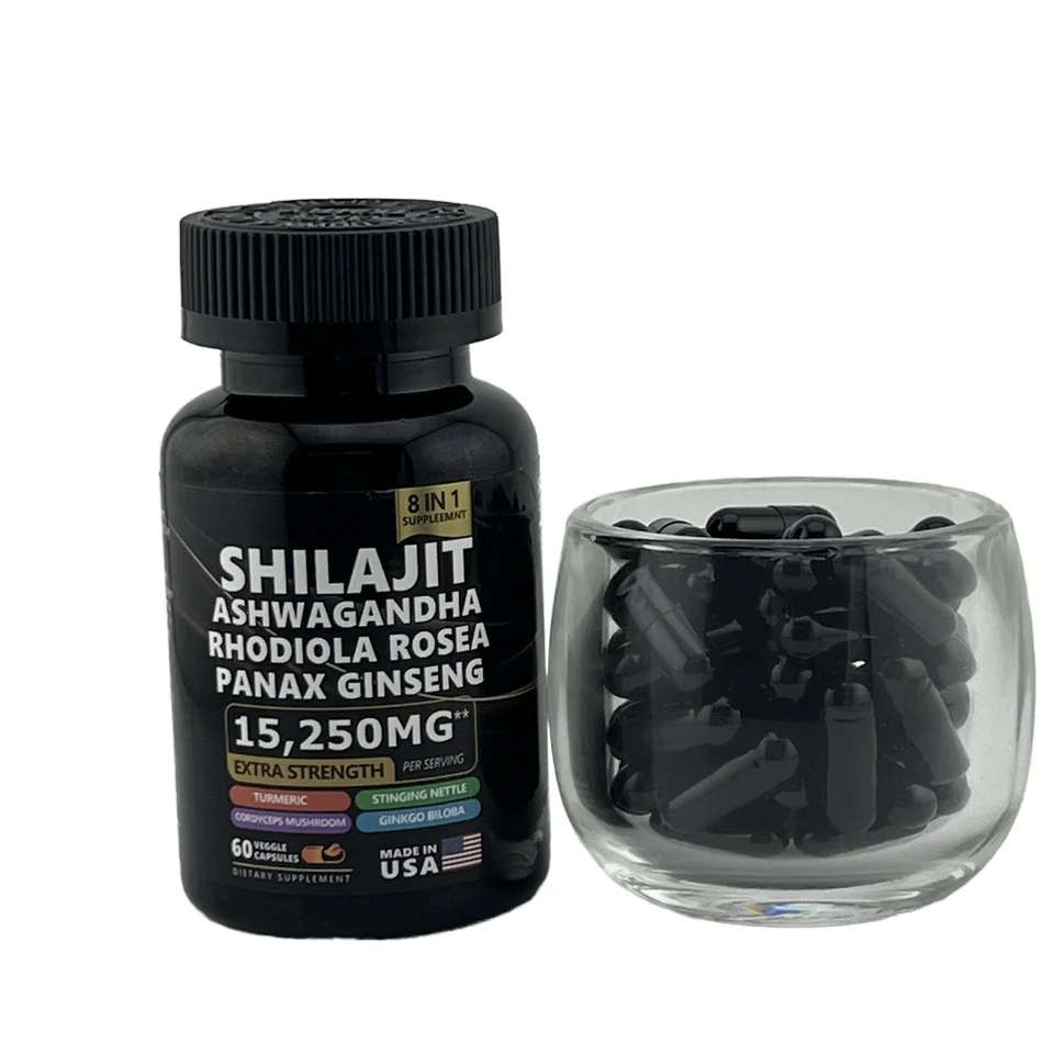 Tiktok лидер продаж капсулы для женьшеня SHILAJIT Ashwagandha rhodiola rosea panax