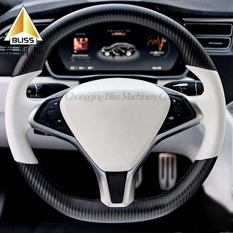 Personal Car Car Steering Wheel Cover Leather Steering Wheel Tray Steering Wheel For Tesla Model S