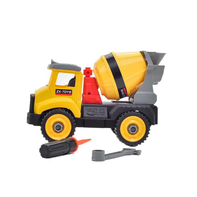 Superior Quality Cheap Plastic Engineering Construction Vehicles Mixer Truck Toy