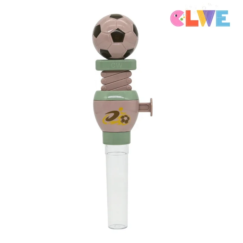 Parent kids interactive sport candy toy Telescopic Spring Manipulator soccer Toy candy novelty football sugar tube