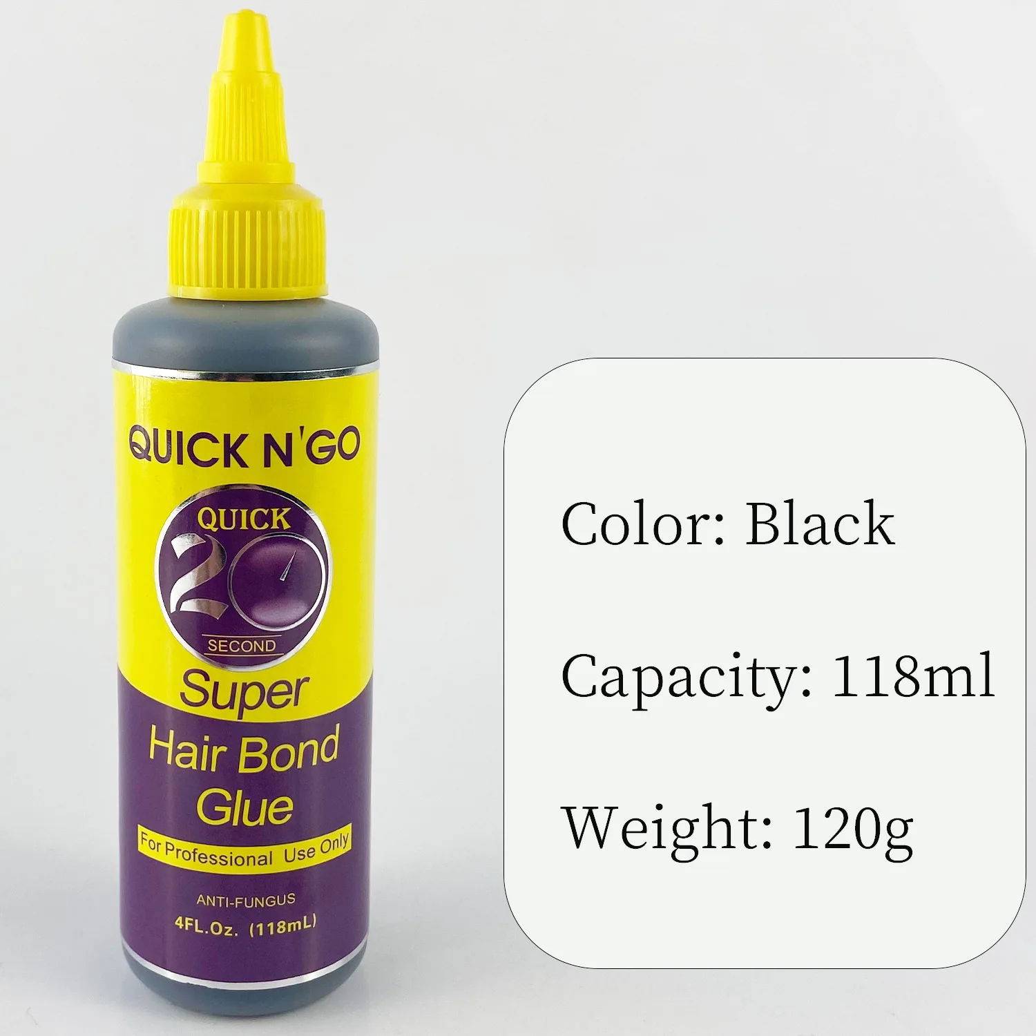 Hair Bonding Glue for Wigs Making Professional Black Eyelash Extension Glue Waterproof Weave Glue Strong Hold