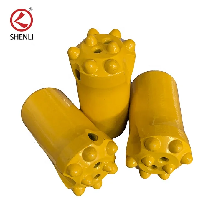 rock drill tools 34mm spherical shape button bits 7 buttons bit drilling bit for mining