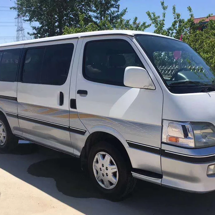  2008 оригинальный японский бывший в употреблении мини-автобус Hiace 18 сидений ручной бензиновый