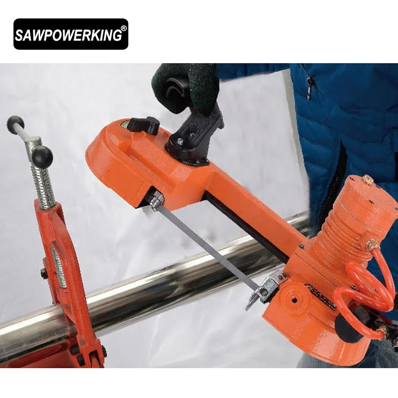 Ручная Портативная ленточная пила SAWPOWERKING беспроводная для дерева/металла/ПВХ труб режущий газ мощность: скорость воздуха (об/мин): 9600 ~