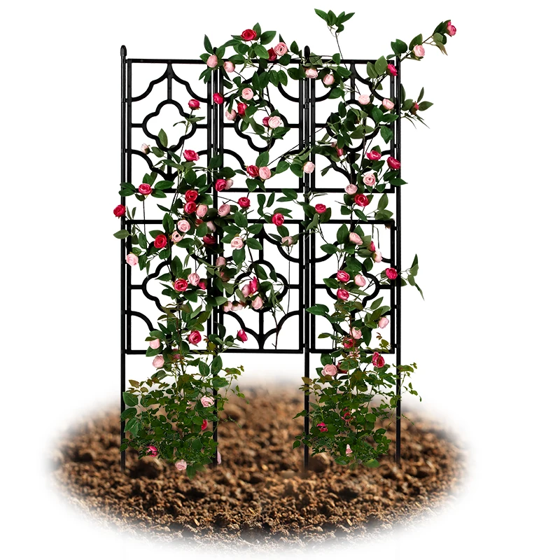 Wholesale Metal Plastic Coated Expandable Garden Trellis fence Yard Garden Trellis