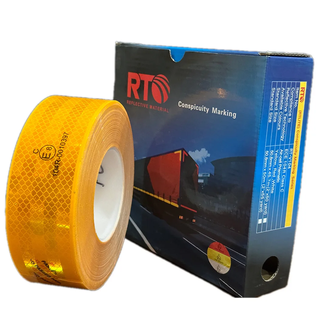 RTLITE Emark Certification E8 Sealed Edge Waterproof Reflective Tape For Vehicles