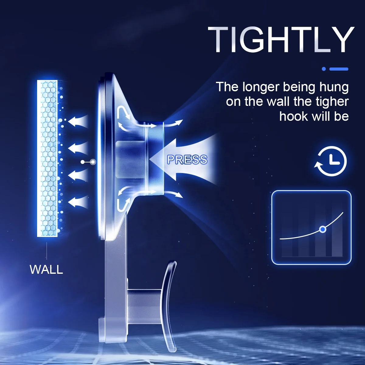 TAILI Wall Mounted Suction Wall Hook Vacuum Suction Cup Hook for Bathroom Clothes Hanger Shower Suction Cup Plastic Hook