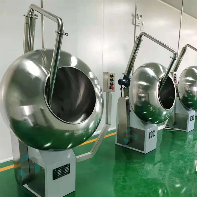Gusu Chocolate Making Machine Chocolate Coating Machine for Nuts Peanut Almond Coating