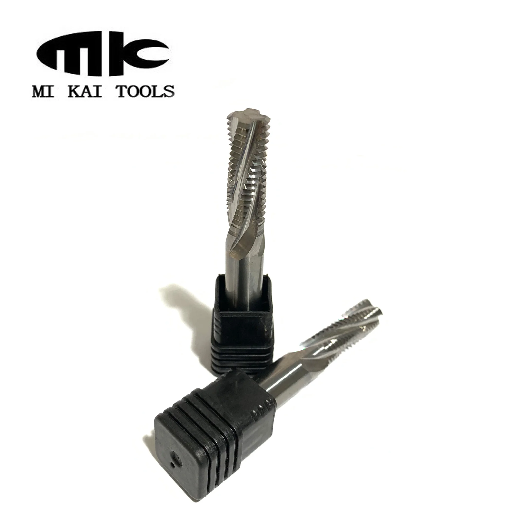 MK Solid Carbide End Mill Cutters 4Flutes Cutting Tool M8 Thread Mill For Steel