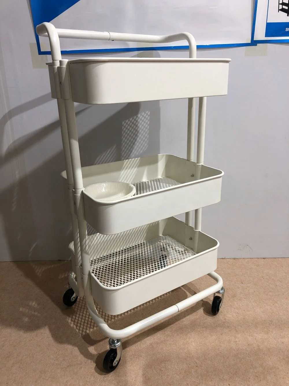 Wholesale 3 layer metal storage racks Kitchen, Coffee Bar, Microwave Cooking Station, Storage, Office, Bathroom