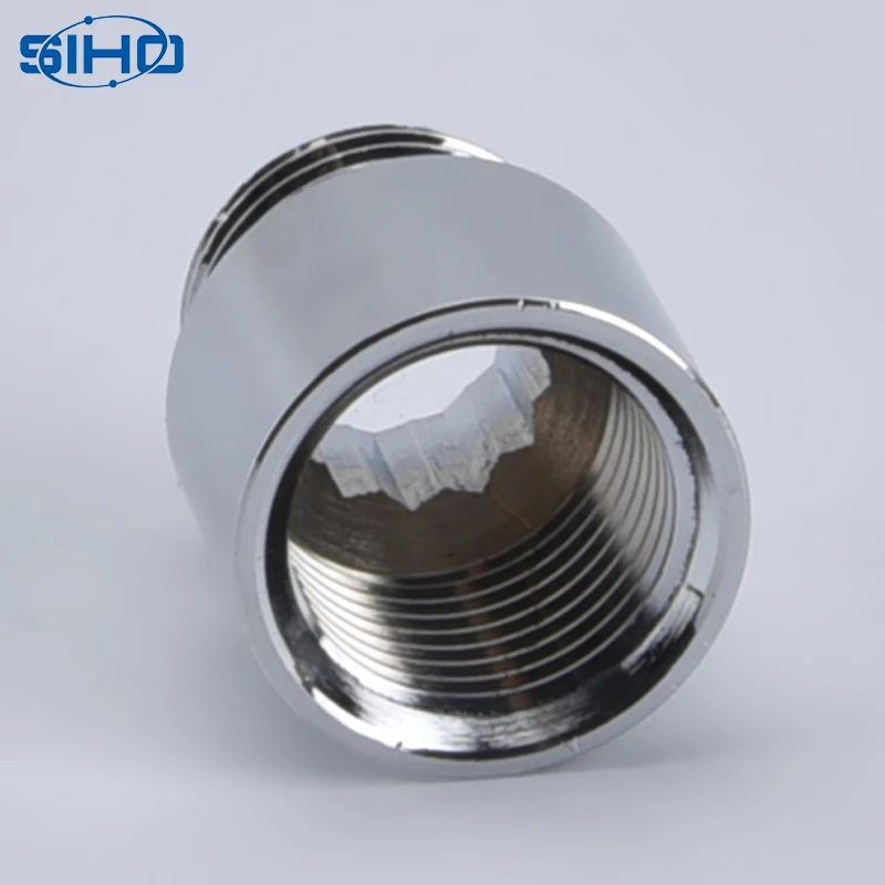 Male female thread stainless steel brass extension nipple with top quality