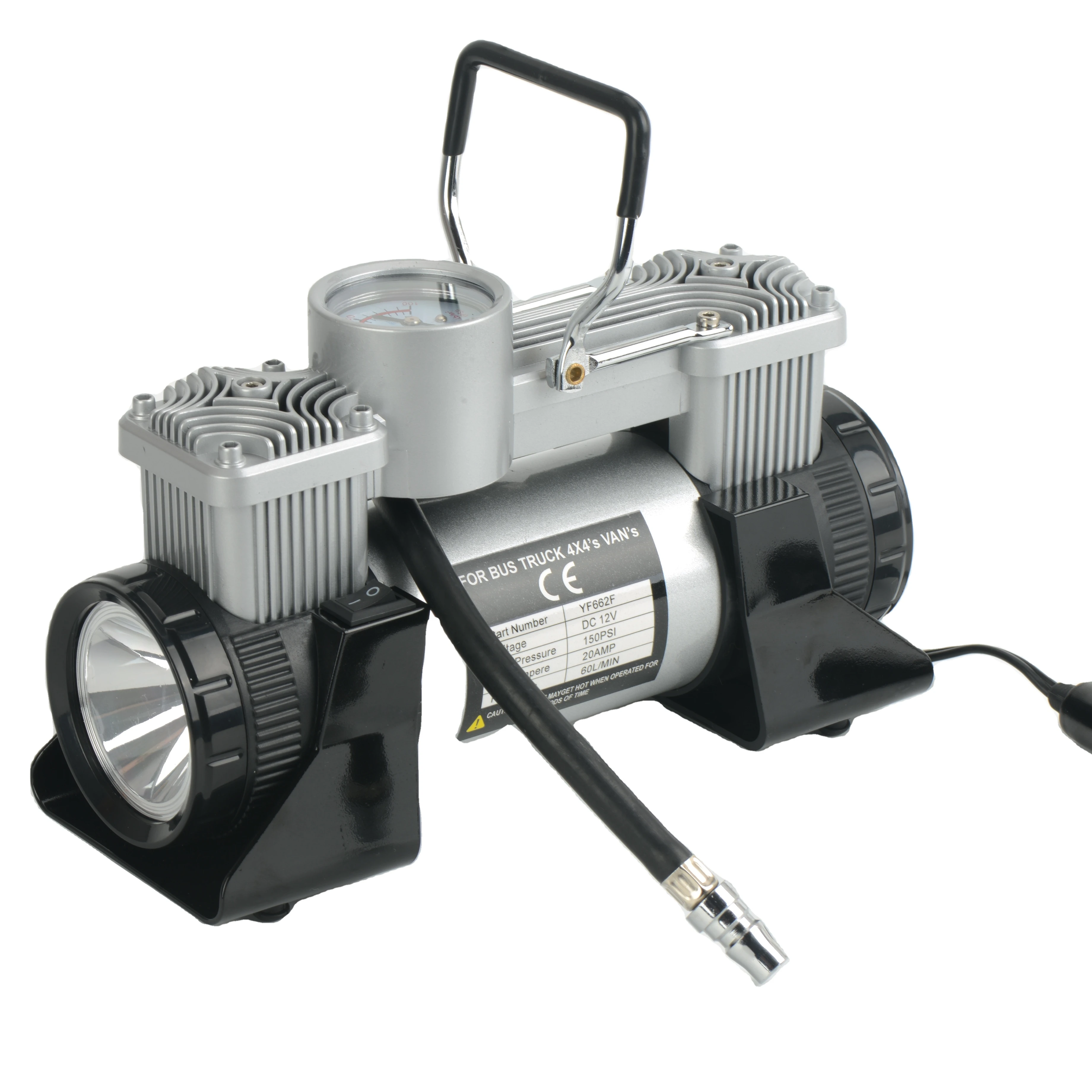 high quality cheap Double Cylinder 150Psi Mini Car Air Compressor Tire Inflator pump