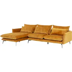 Leisure Furniture Italy Modern Velvet Sofa 4 Seater Chaise Salon Sofas Banken L Shape Fabric Wooden Corner Sofa