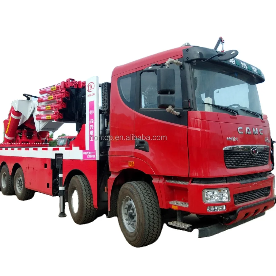 2021 CAMC 5 Axles Knuckle Telescopic Boom Cargo Truck Cranes with 100 200 Ton Lift Hydraulic for Sale