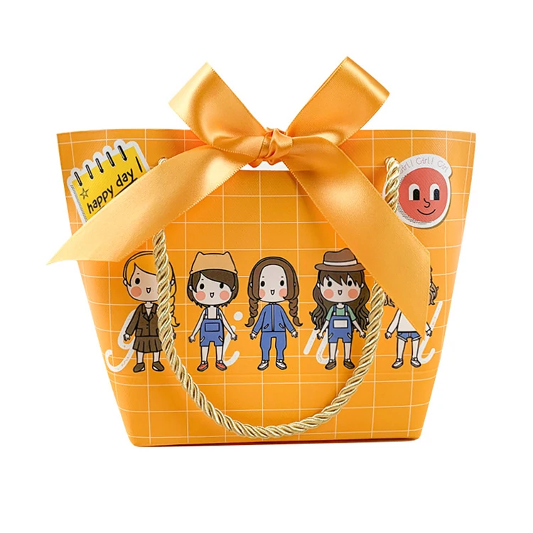 
Новый милый бумажный пакет с логотипом на заказ, розовая упаковка, Подарочная сумка и сумки для покупок 