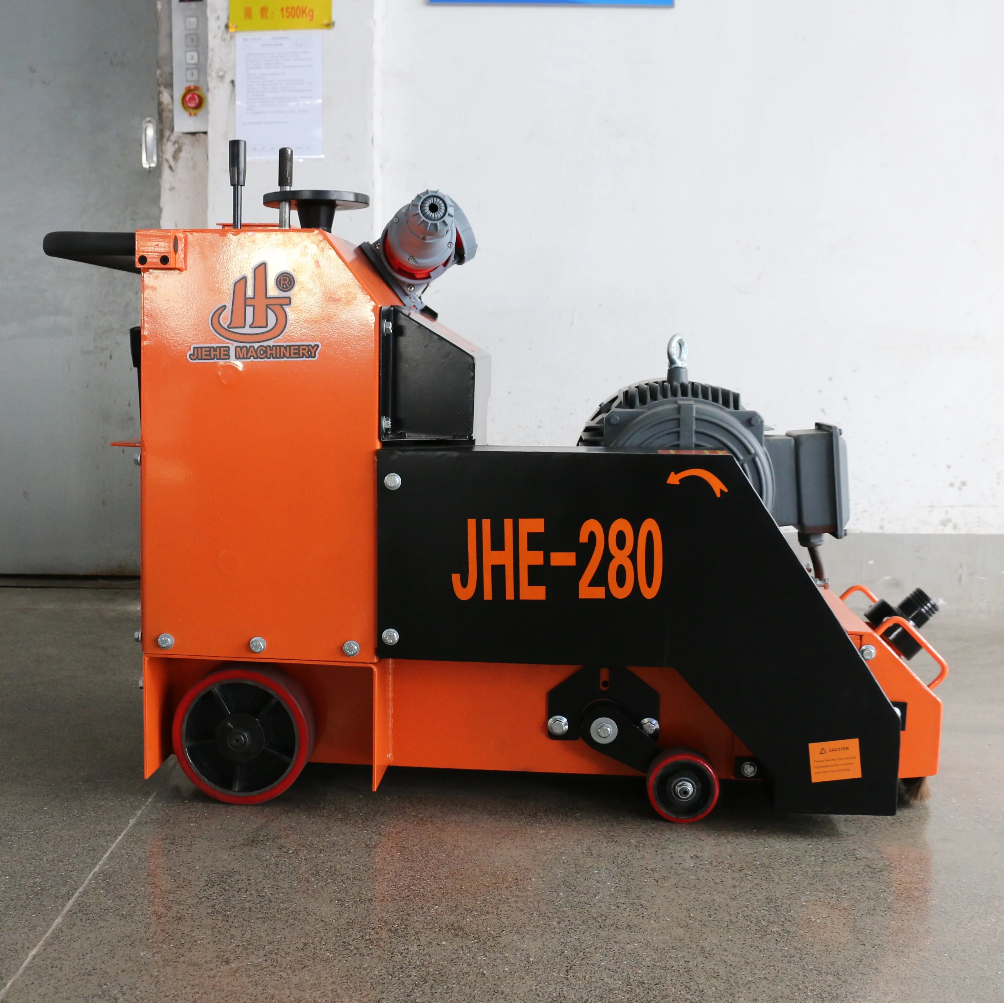 Concrete floor grooving milling manual concrete /asphalt scarifying machine