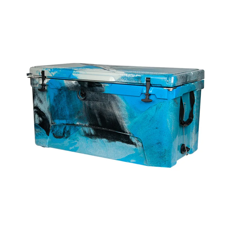 Wholesale rotomolded hard cooler box ice chest cooler 75QT large size outdoor coolers for camping fishing hiking