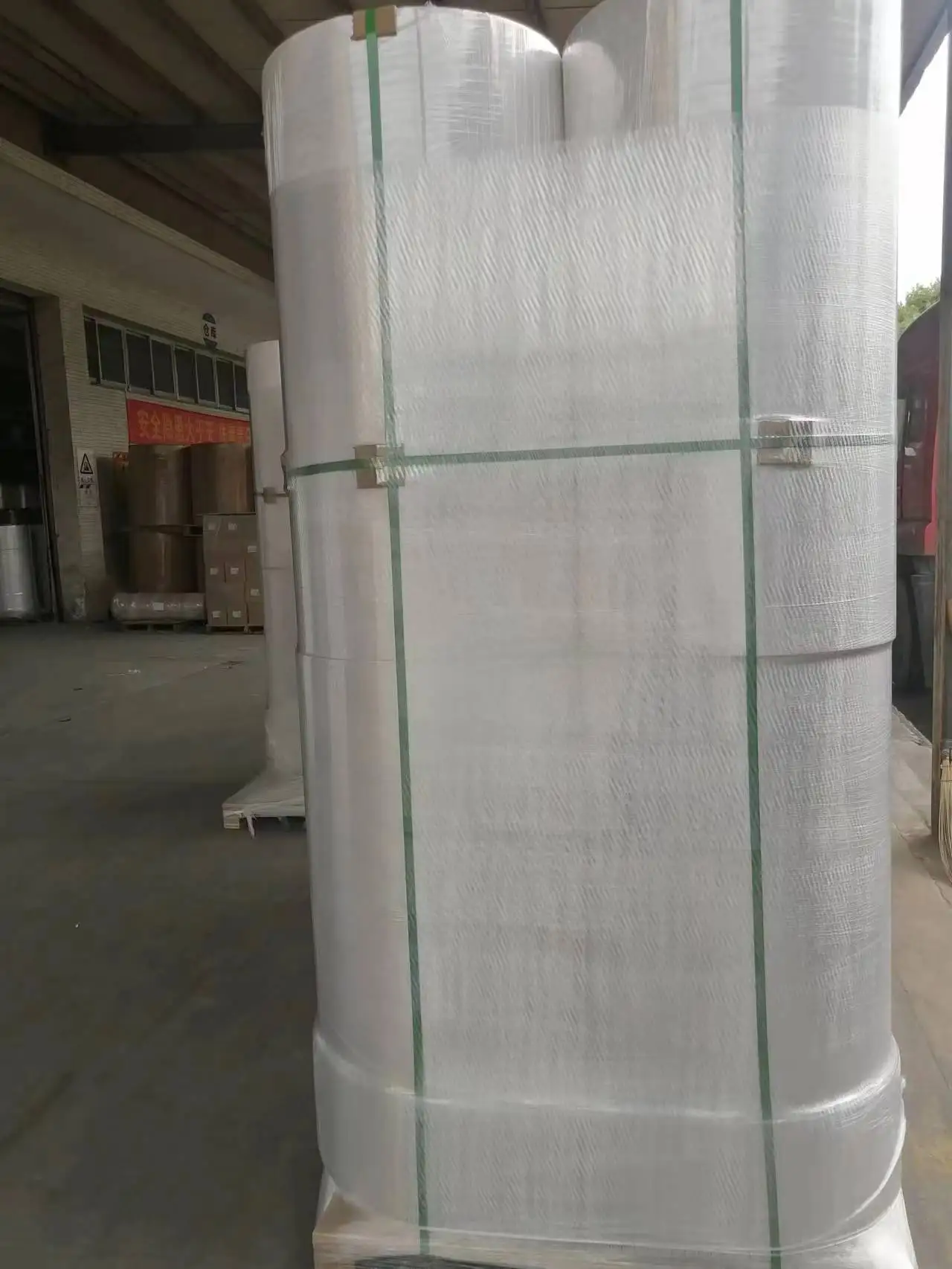 Factory High Quality Bopp Vinyl Sticker Jumbo Roll Label Self Adhesive Label Pp Sticker Roll Flexo and offset Jumbo roll