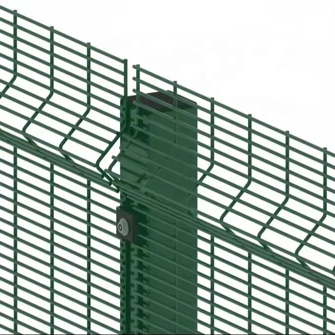 Hot DIP Galvanized security fence anti climb Clear View Mesh Fence for Prison Airport Railway