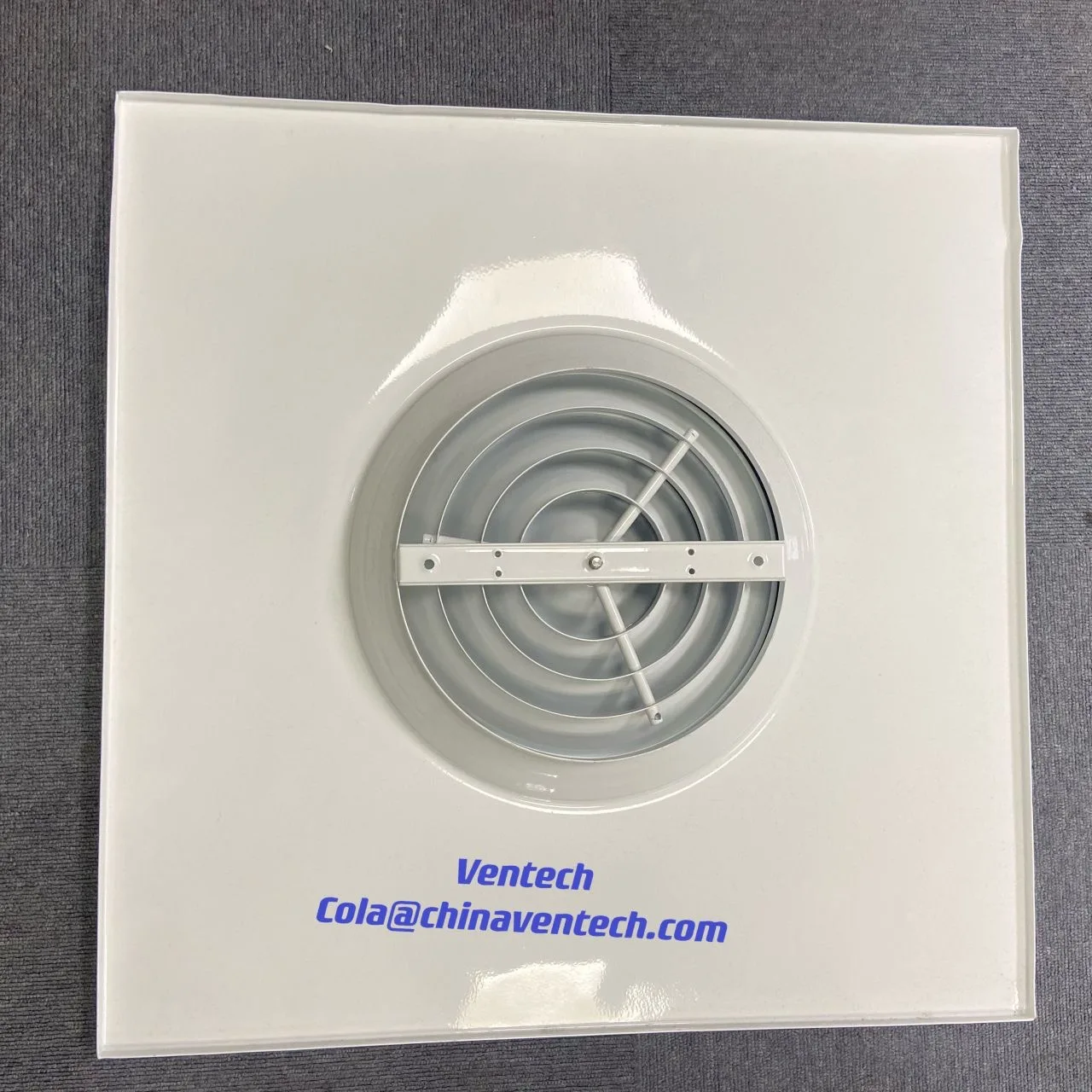 HVAC System Aluminum Square Panel Round Air Diffuser Ceiling Replacement Round Diffuser