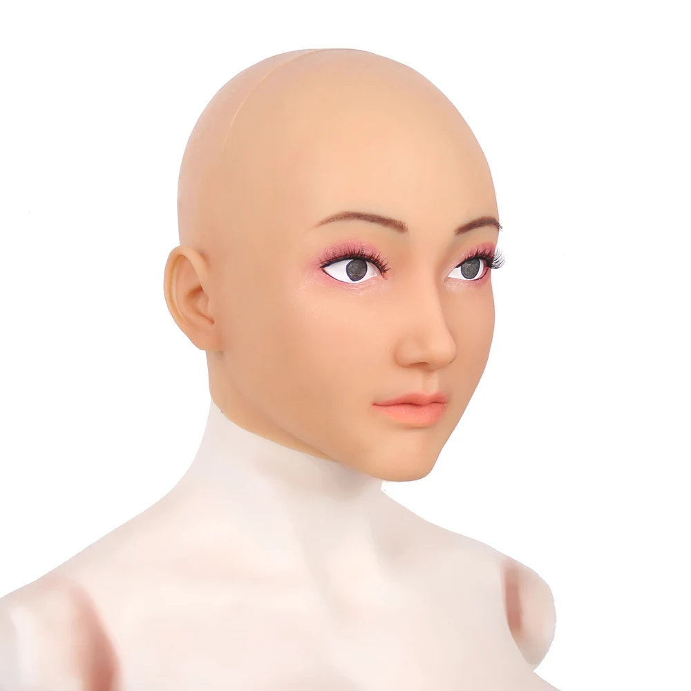 Drop Shipping Tgirl Disguise Masquerade Headwear Realistic Goddess Face For Crossdresser