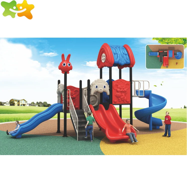 Factory Price School Children Play Equipment Kids Outdoor Playground Plastic Slide