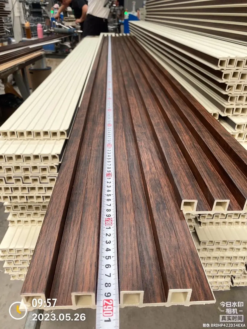 Factory price  eco-friendly  wpc fluted wall panel designs for Interior decor