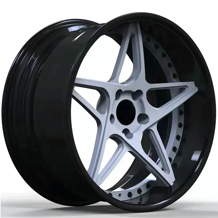 WR018 Customized 2 piece 3 piece rims 22 inch forged alloy wheels 5x112 5x120 wheels forged blank for bmw f30 e46 f10 tesla 350z
