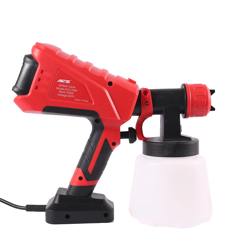 ACZ Hot Selling 220V Powerful Electric Spray Painting Gun Machine Portable Lightweight Electric Powered Painting Gun