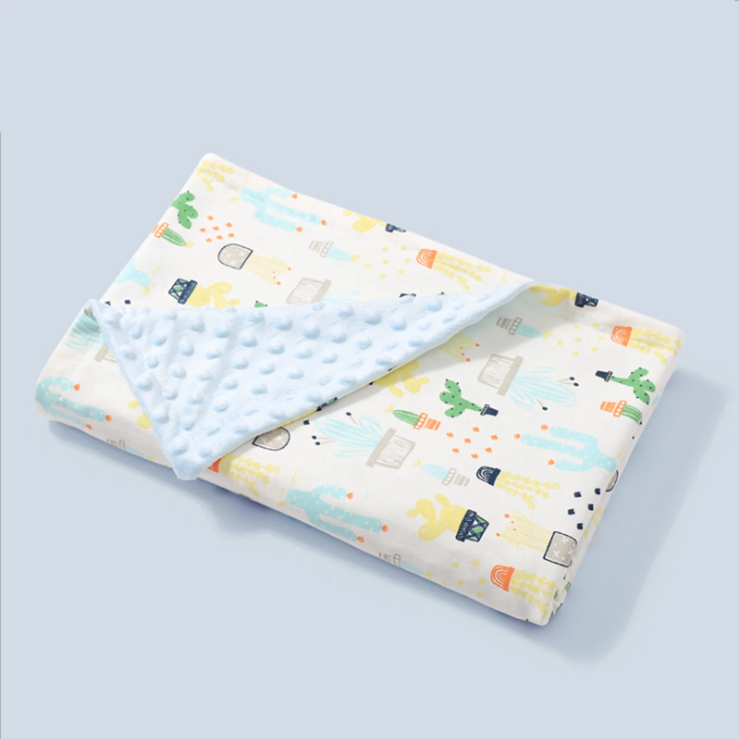 
Custom printed newborn baby soft minky blanket 