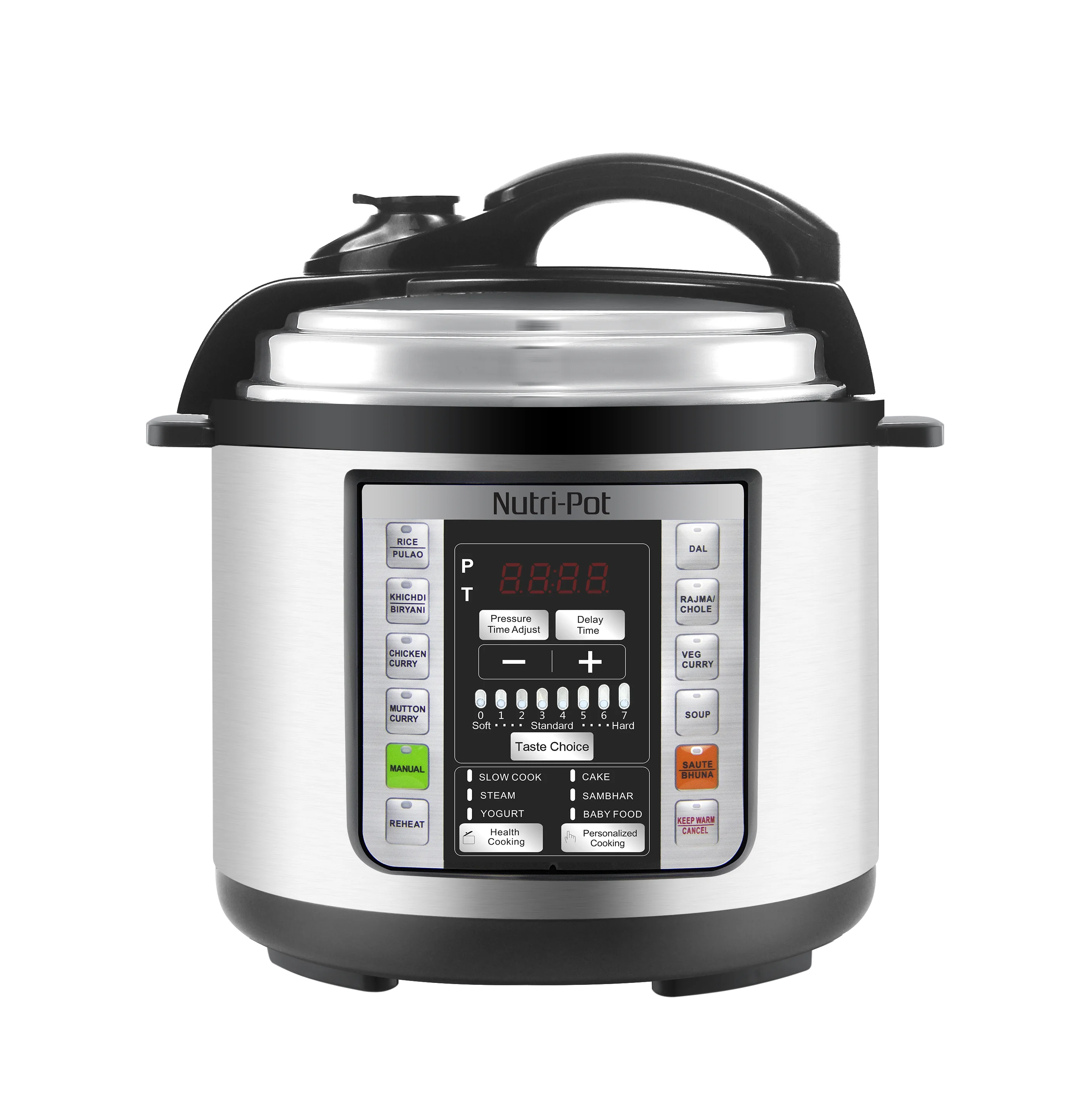 Stainless Steel Pot 1000W Programmable Electric Pressure Cooker Crock Pot Multi Cooker Rice Scoop Accessories