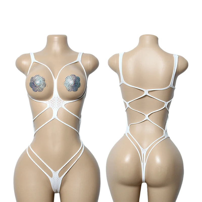 Exotic Dancewear Sexy Dancer Dance Exotic One Piece Net Cut and Performance Dance