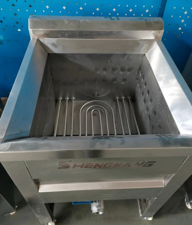 Small Commercial 20-50kg potato chips french fries frying machine kfc restaurant chicken pork skin fryer for sale
