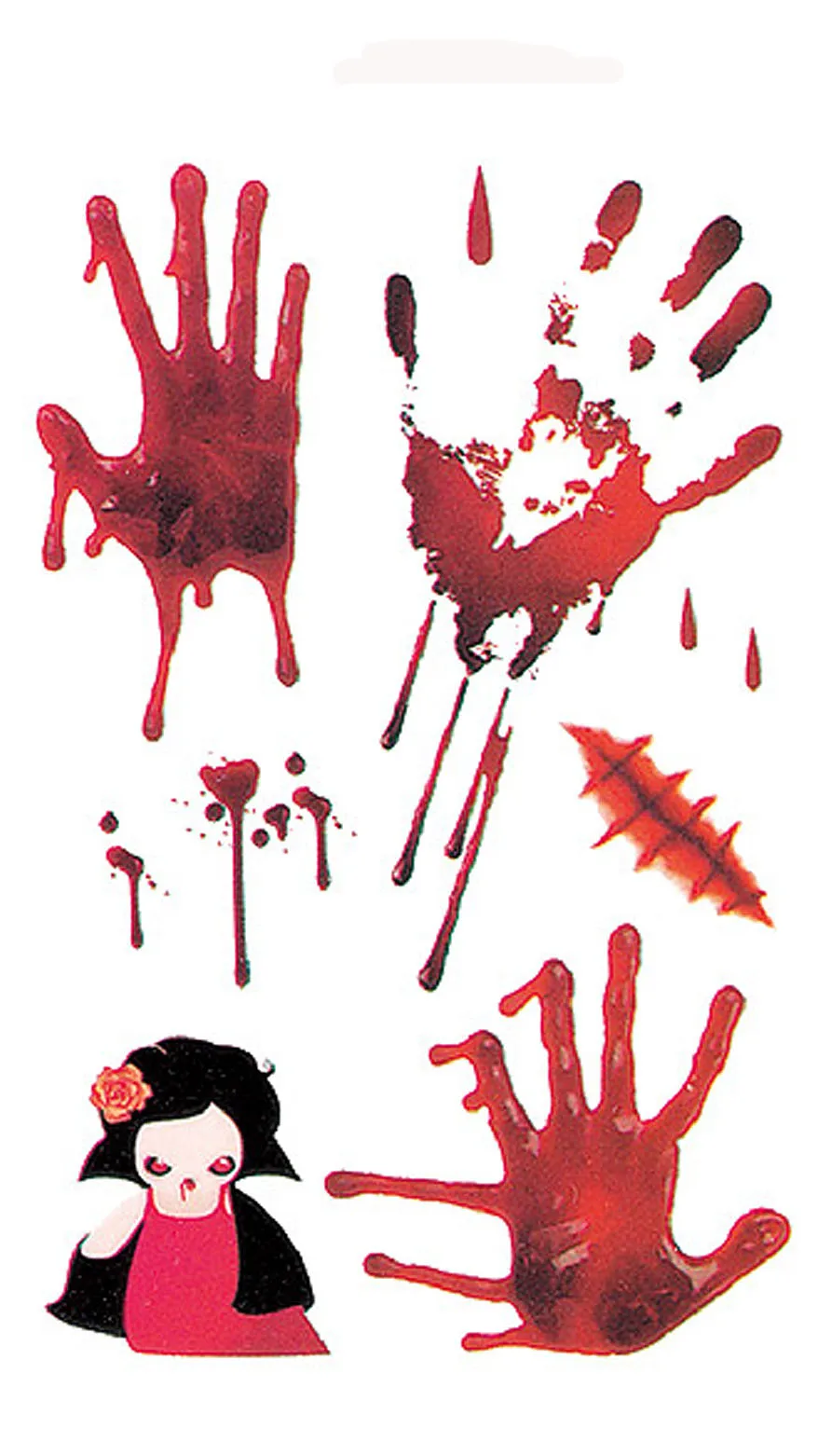 water proof bruises and cuts to use for halloween temporary tattoo face body scars tattoo