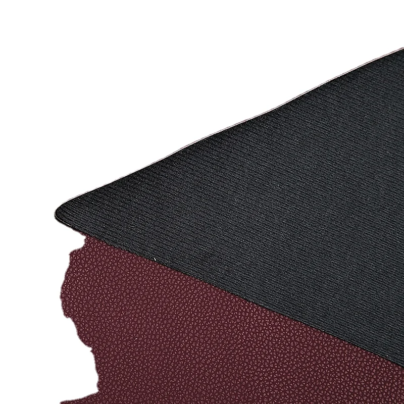 Recycled Upmarket Suede Microfiber Backing Good Handing Vegan Pvc Pu Synthetic Rexin Leather