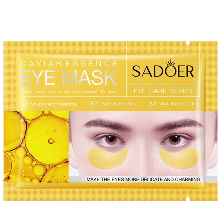 Wholesale private label patch collagen crystal gel mask gold for anti dark circle hydrogel eye patches