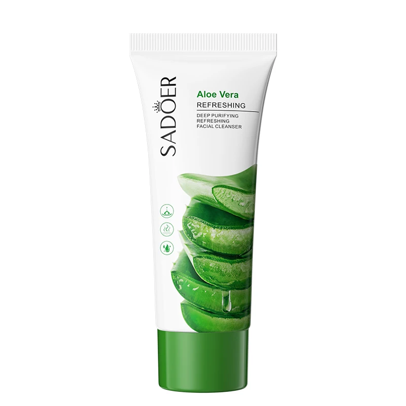 SADOER Rich Foam 100g Natural Extract Deep Cleansing Wholesale Vintamin C Brightening Skin Care Refreshing Face Cleanser