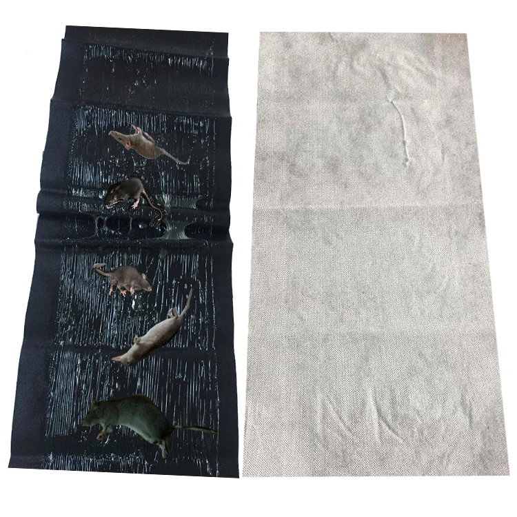 Hot Selling Multiple Big Size Black Glue Blanket Strong Adhesive Sticky Mouse Trap