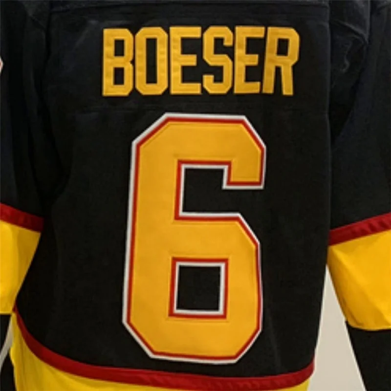 Wholesale Vancouver Brock Boeser Black Best Quality Stitched National Embroidery Stitched Jersey
